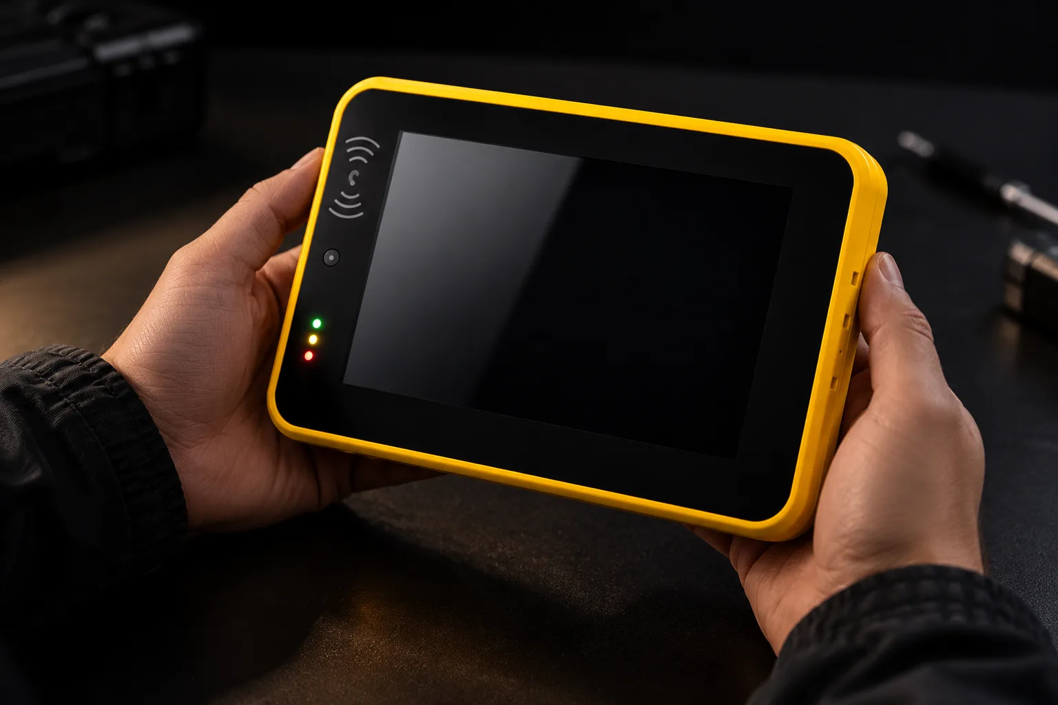 A compact body with a 7-inch screen